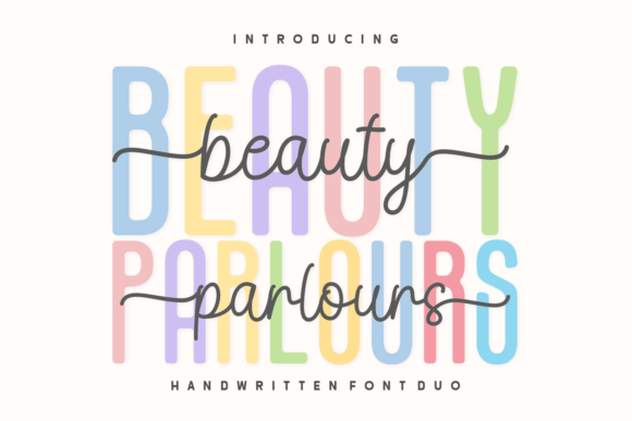 Beauty Parlours Duo: A Stylish Font Pair for Modern Design