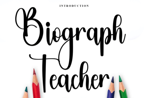 Biograph Teacher: A Versatile Font for Creative Expression