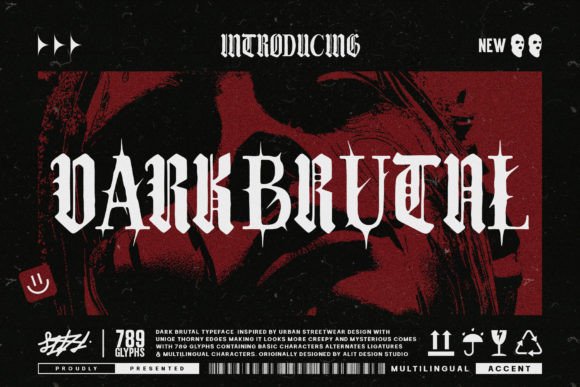 Dark Brutal Typeface