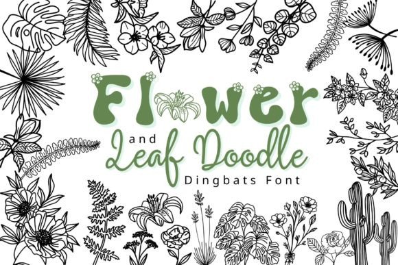 Flower and Leaf Doodle: A Versatile Dingbat Font for Creative Expression