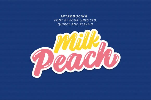 Milk Peach: A Playful Font That Transforms Design with Whimsy and Charm