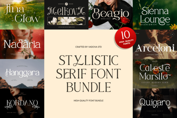 Stylistic Serif Font Bundle