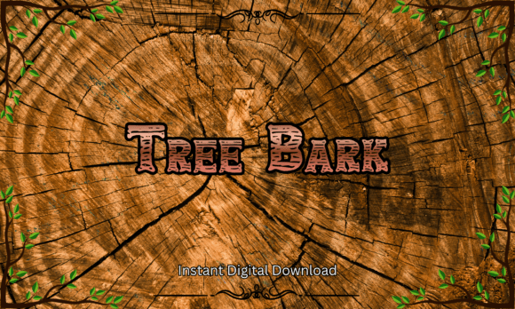 Tree Bark Font: Bring Rugged Woodland Charm to Your Designs