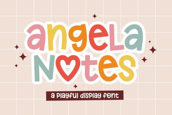 Unlock Creativity with Angela Notes: A Playful Font for Whimsical Design Projects