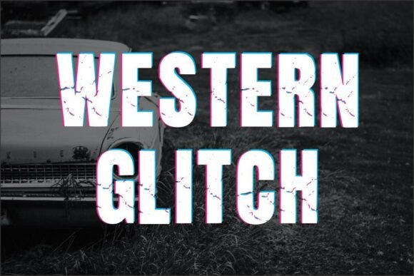 Western Glitch: A Unique Font for Creative and Professional Use